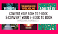 convert book to ebook and ebook to book for KDP print format