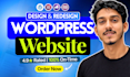 design wordpress website, edit or redesign wordpress website development