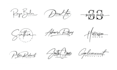 design handwritten, scripted, signatures and calligraphy logo