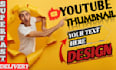 design costum vibrant youtube thumbnail