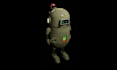 3d robotic charachter model and animate photoreal scenes