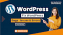 fix troubleshooting and debugging wordpress errors