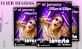 create eye catching and new style flyer designs