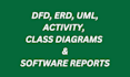 draw dfd, erd, activity, class, or uml diagrams