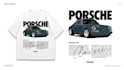 design car illustration t shirt and automotive apparel