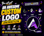 create custom 2d logo animation for your brand