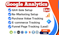setup or fix google analytics 4, ga4 ecommerce tracking, conversion tracking GTM