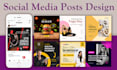create creative canva templates and social media post design