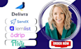 setup drip privy lemlist delivra email marketing campaign