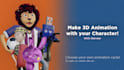 create 3d animation in blender with your game character