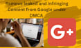 send dmca takedown notice to google under dmca