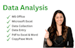 do  expert data analysis using python, r, tableau, sql, excel