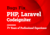 develop or fix any php,laravel,codeigniter,wordpress website