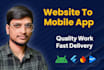 convert your lovable, replit, or shopify site into a mobile app