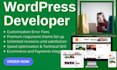 setup installation backup migration or PDF to wordpress website design
