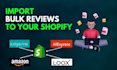 import bulk reviews to your shopify and woocommerce products