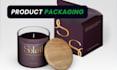 design custom luxury candle label, product label design