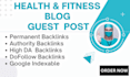 publish health guest post on health and fitness blog with dofollow backlink