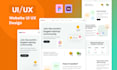 do website UI design, UX design, dashboard, mobile app, UI UX design