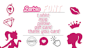 design tshirt, mug, pillow, tote bag etc with barbie font
