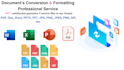 do document conversion, formatting, editing, designing