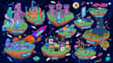 create isometric islands for festivals or game maps