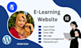 develop school, college, university, and institutions elearning website