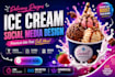 design pro level ice cream banner and other logo