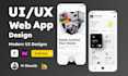 do website ui design, dashboard, mobile app ui ux design