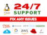 it support,fix computer linux windows and all servers issues