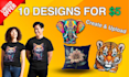 create designs for redbubble, teepublic and spreadshirt