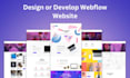 design or develop webflow website, convert figma to webflow, webflow memberstack