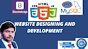 develop a full stack website using HTML, CSS, javascript, PHP, and mysql