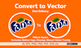 do vector tracing or convert png to vector with first delivery