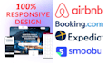 build a vacation rental website and set up airbnb, expedia, booking, smoobu