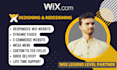 design wix website and wix dynamic pages 24 hours