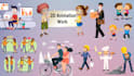 make 2d animation video and e learning projects