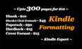 convert upto 300 pages to kindle formatting ebook formatting
