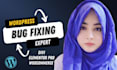 fix wordpress woocommerce issues, elementor issues, error and bugs