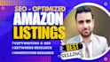 write amazon listing, highly converting SEO amazon product description