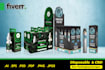 do any box packaging design with die line