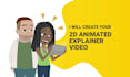 create a professional 2d animated video for your business