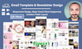 develop a responsive email template in HTML within 10 hours