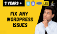 fix any wordpress business or woocommerce website bug or plugin errors