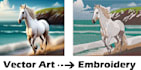 transform your images into stunning embroidery  design