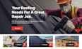 design roofing website  roofing  landing page contractor website