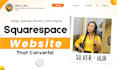 build squarespace website, design or redesign squarespace, website development
