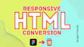 convert figma to HTML, PSD to HTML CSS responsive website