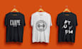 create custom and minimalist typography t shirt design