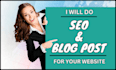 write SEO friendly article and blog post for your website